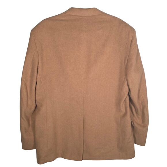 Vtg. Hunt Valley 100% Camel Hair Blazer 42R USA Made Lined Sport Coat - Picture 2 of 10